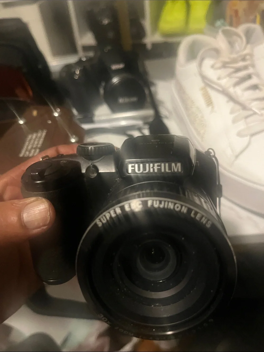 Fujifilm Black Digital Camera with Fujinon Lens